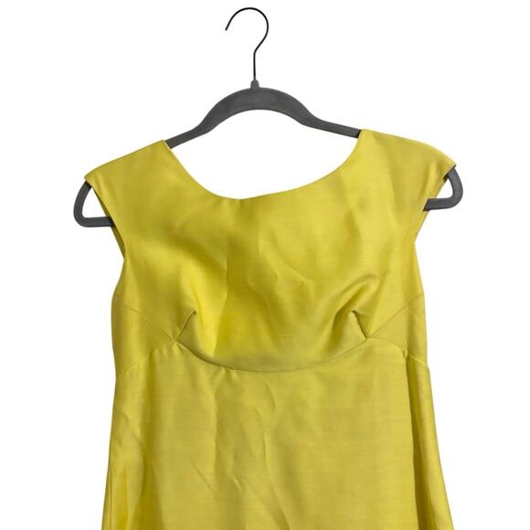 Vintage Yellow Sleeveless Maxi Bow Dress - Picture 3 of 8